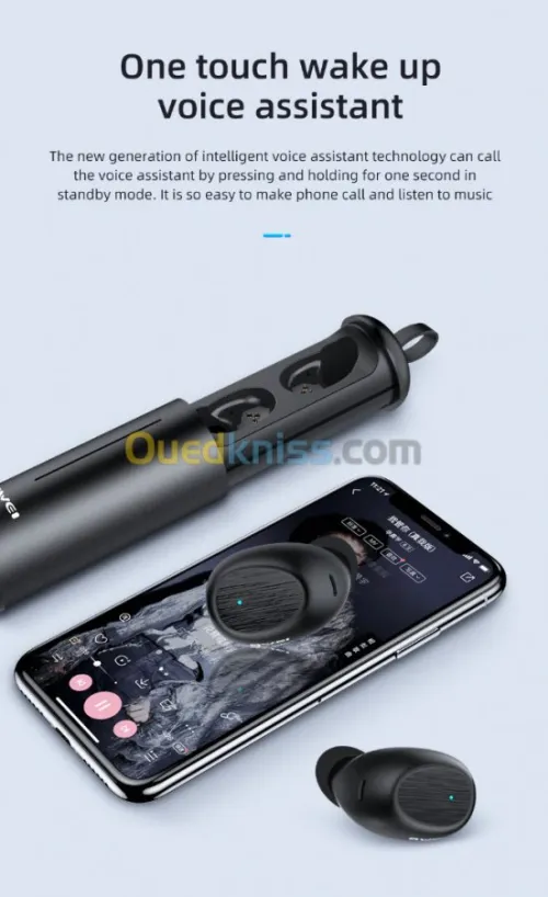 Ecouteur Sans-fil Earbuds Bluetooth 5.0 AWEI TWS T55 IPX4 Étanche