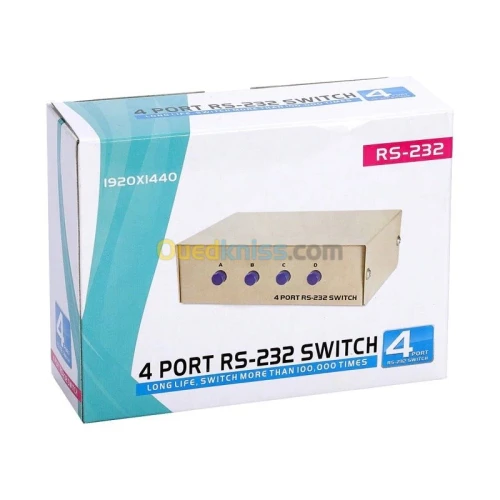 Switch 4 Ports ( RS232 COM DB9 )