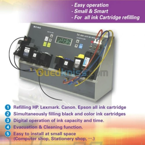 MACHINE REMPLISSAGE DE CARTOUCHE