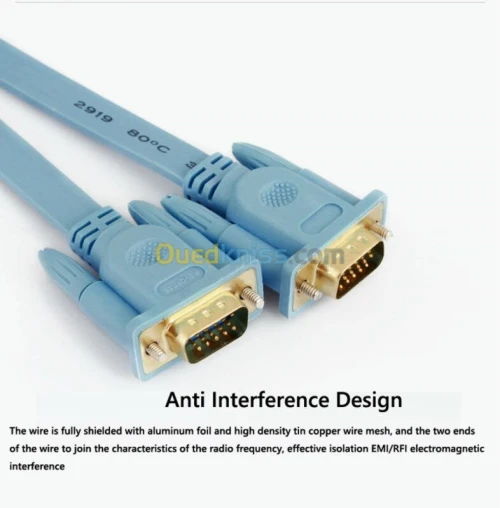 Cable VGA HD  Plat Bon Qualité 