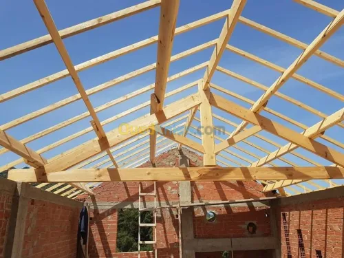 تركيب القرميد charpent en bois 