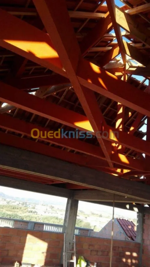 تركيب القرميد charpent en bois 