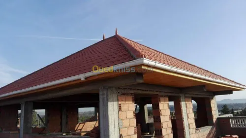 تركيب القرميد charpent en bois 