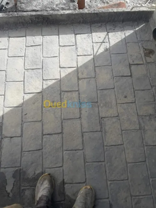Béton imprimé