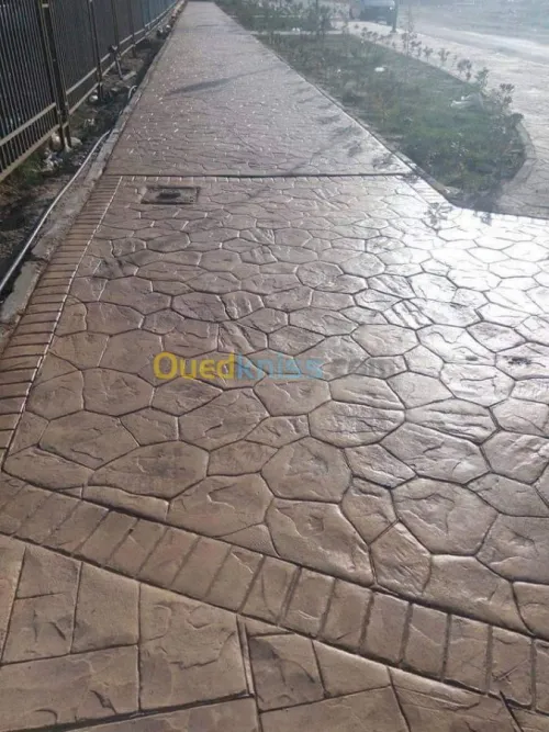 Béton imprimé