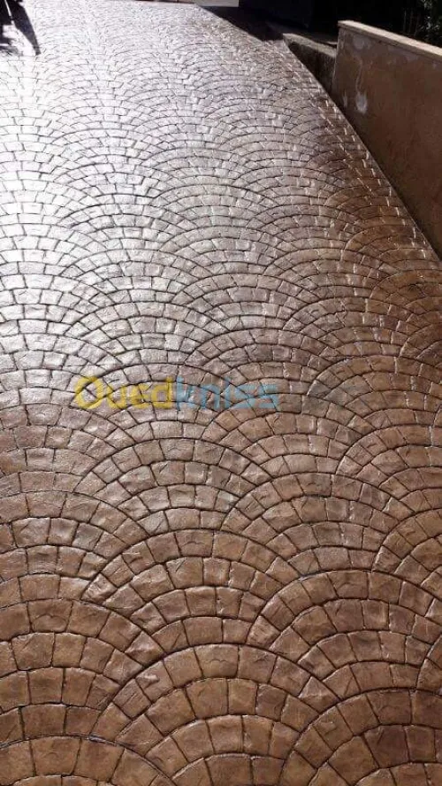 Béton imprimé