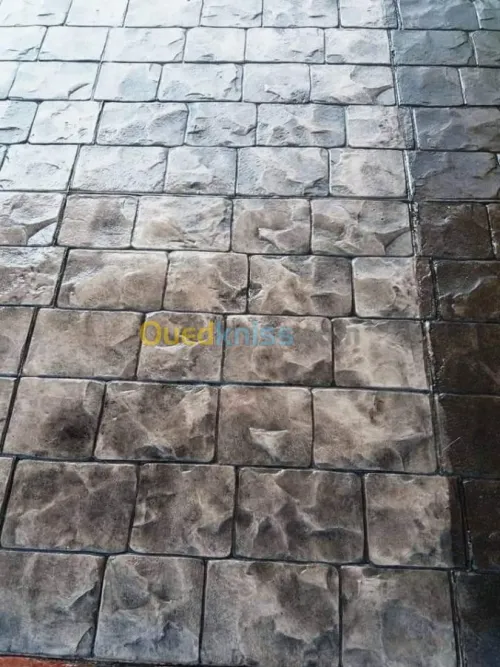 Béton imprimé