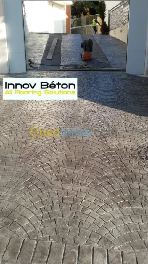 Béton imprimé