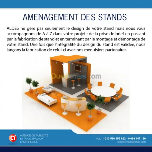 Aménagement des Stands