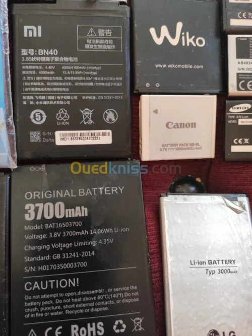 VEND LOT BATTERIES ORIGINAL AFFAIRE.