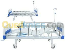 Lit d'hôpital articulé avec barrières 