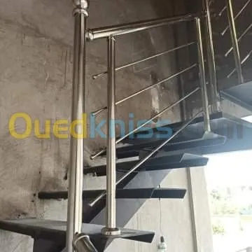 Rampe d'escalier inox 316