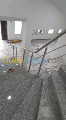 Rampe d'escalier inox 316