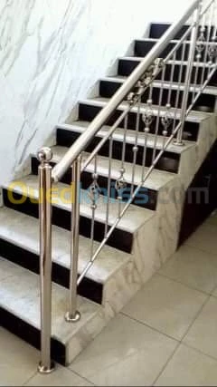 Rampe d'escalier inox 316