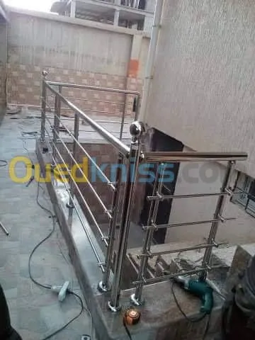 Rampe d'escalier inox 316