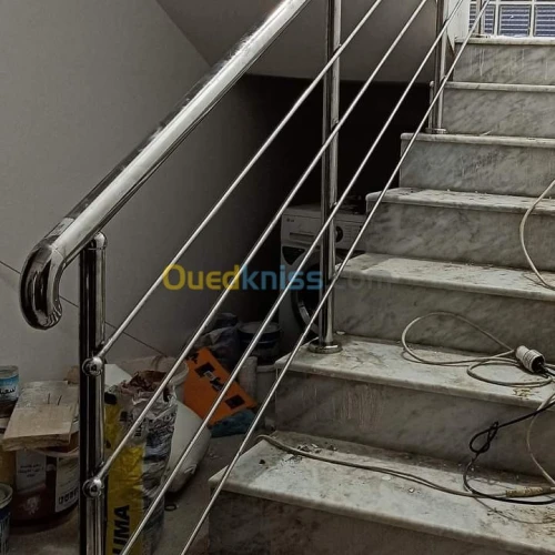 Rampe d'escalier inox 316