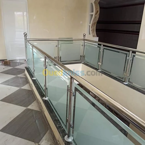 Rampe d'escalier inox 316