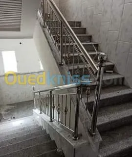 Rampe d'escalier inox 316