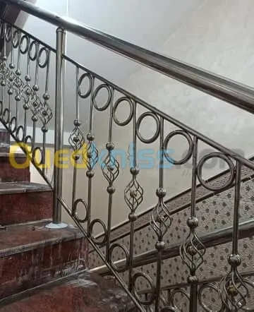 Rampe d'escalier inox 316