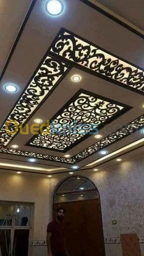 decoration placo, pvc, plafond ba13