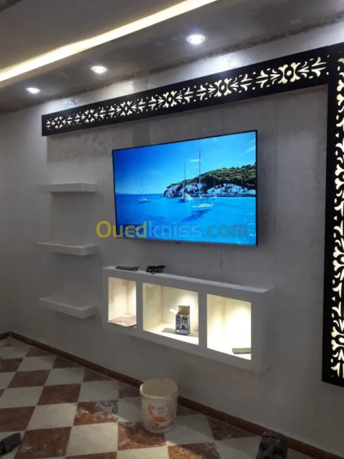 decoration placo, pvc, plafond ba13