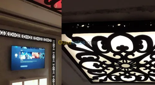 decoration placo, pvc, plafond ba13