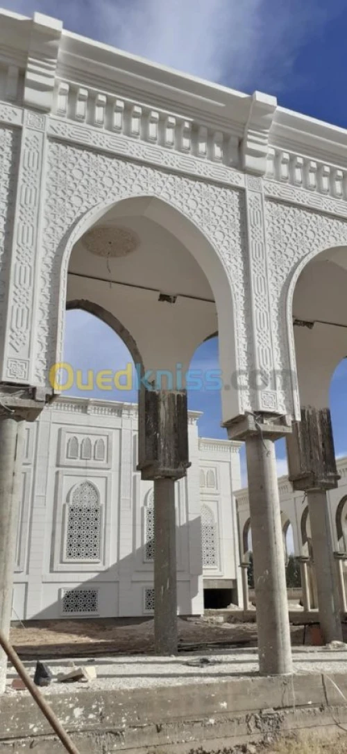 revêtements des façades en GRC 