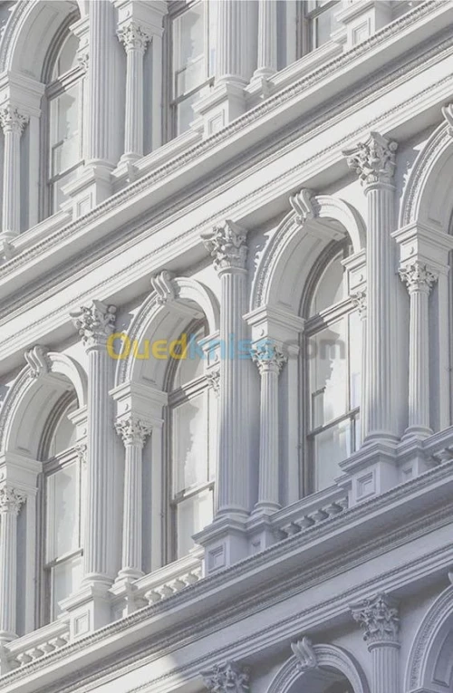 revêtements des façades en GRC 