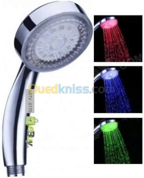 Pommeau de douche multicolore 