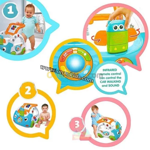 Trotteur marcheur pour bébé 3 en 1