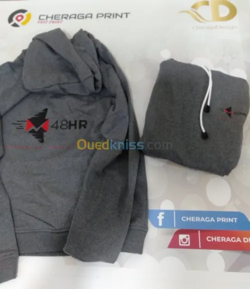 Personnalisation et Sérigraphie sur t-shirt, sweat..