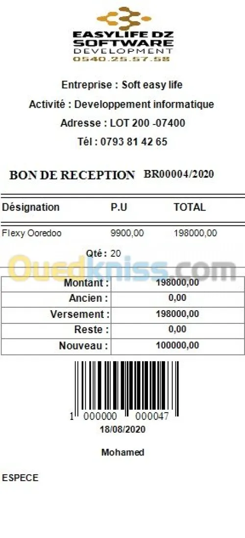 gestion commerciale MG LUX