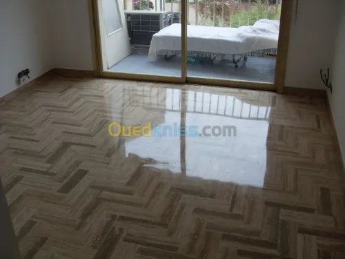 Ponçage& Lustrage,Dalle de sol,