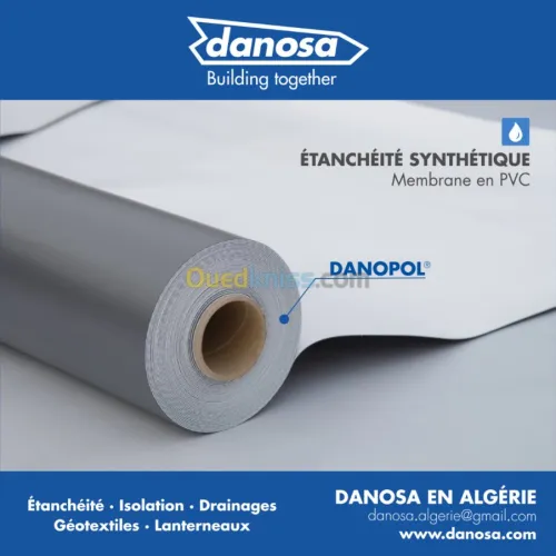 Membranes d'étanchéité en PVC armées