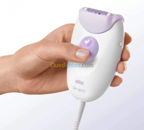 BRAUN Épilateur Silk-Épil 3 Se3170 - Blanc/Violet