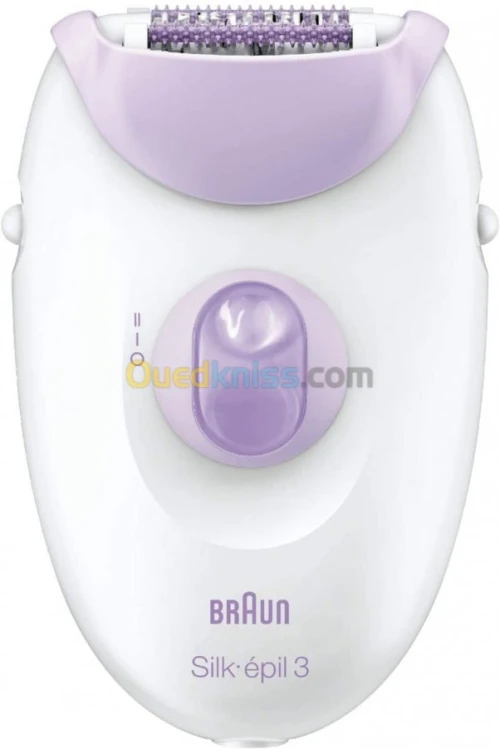 BRAUN Épilateur Silk-Épil 3 Se3170 - Blanc/Violet