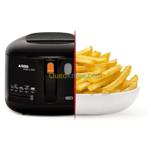 SEB Ff160800 Simply One Friteuse Compacte Avec Thermostat- Noir