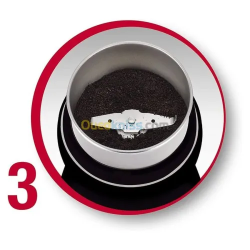 MOULINEX Moulin À Café Moulinex Ar110830 Épices Fruits Secs Moudre 180W- Noir