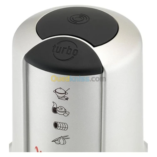  Mini Hachoir 3EN1 MOULINEX AT718A Multi Moulinette XXL, 0,8 ml- Argent - 500W - 2 VITESSES