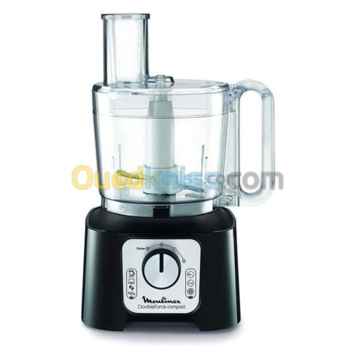 MOULINEX Robot Moulinex Fp546810 Multifonction Double Force Compact Et 9 Accessoires-Noir