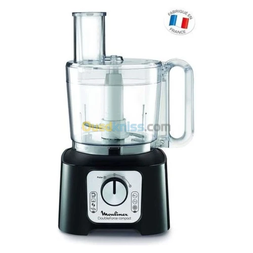 MOULINEX Robot Moulinex Fp546810 Multifonction Double Force Compact Et 9 Accessoires-Noir