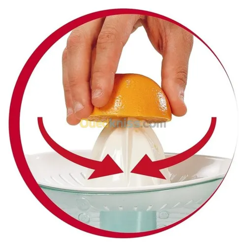 MOULINEX Presse Agrumes Pc300B10 -25W- Capacité 0,6L-Blanc/Gris Foncé