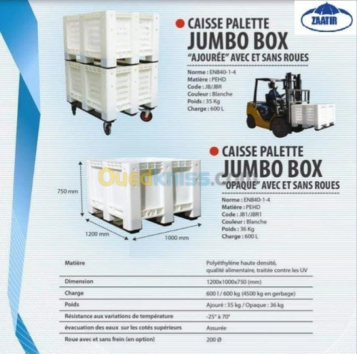 palette en plastique opaque /ajouree