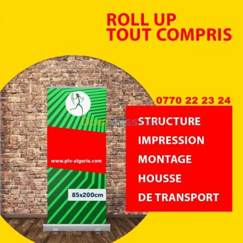 ENROULEURS ROLLUP ECO 85 X 200 Cm