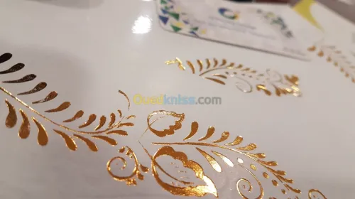 Dorure a chaud gaufrage