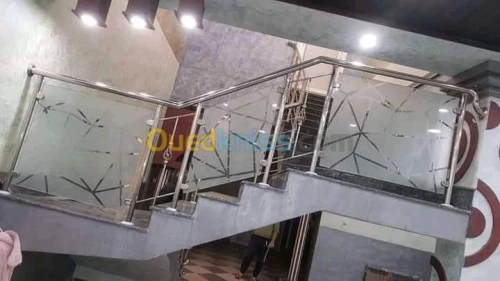 Rampes d'escalier en INOX