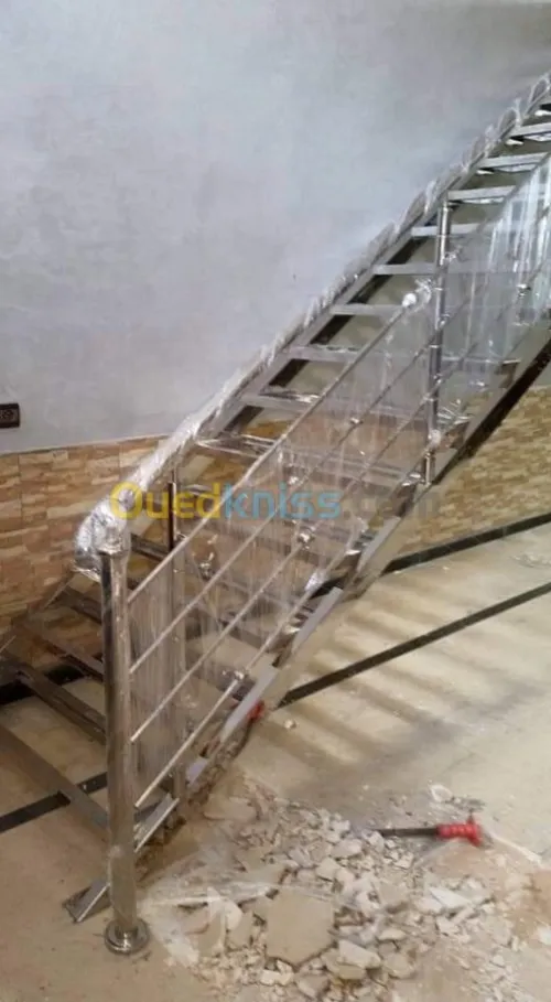 Rampes d'escalier en INOX