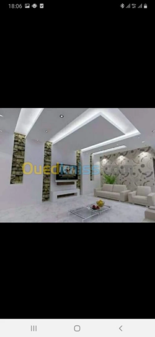 Plaque au platre décoration 