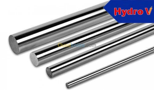 Chemise rodée|tige chromée|axe|tube