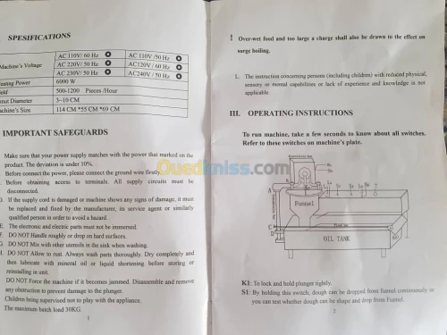 VEND MACHINE A DONUTS AUTOMATIQUE ETA 